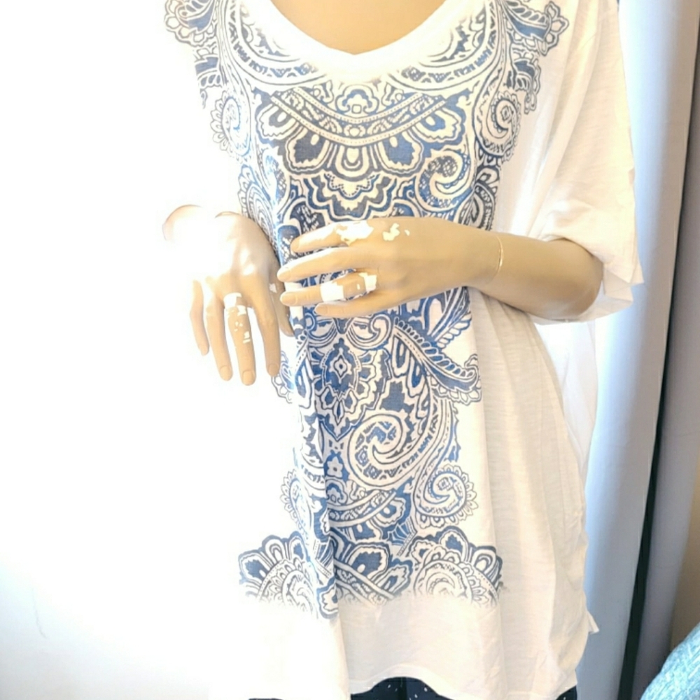 Blue and White T-Shirt